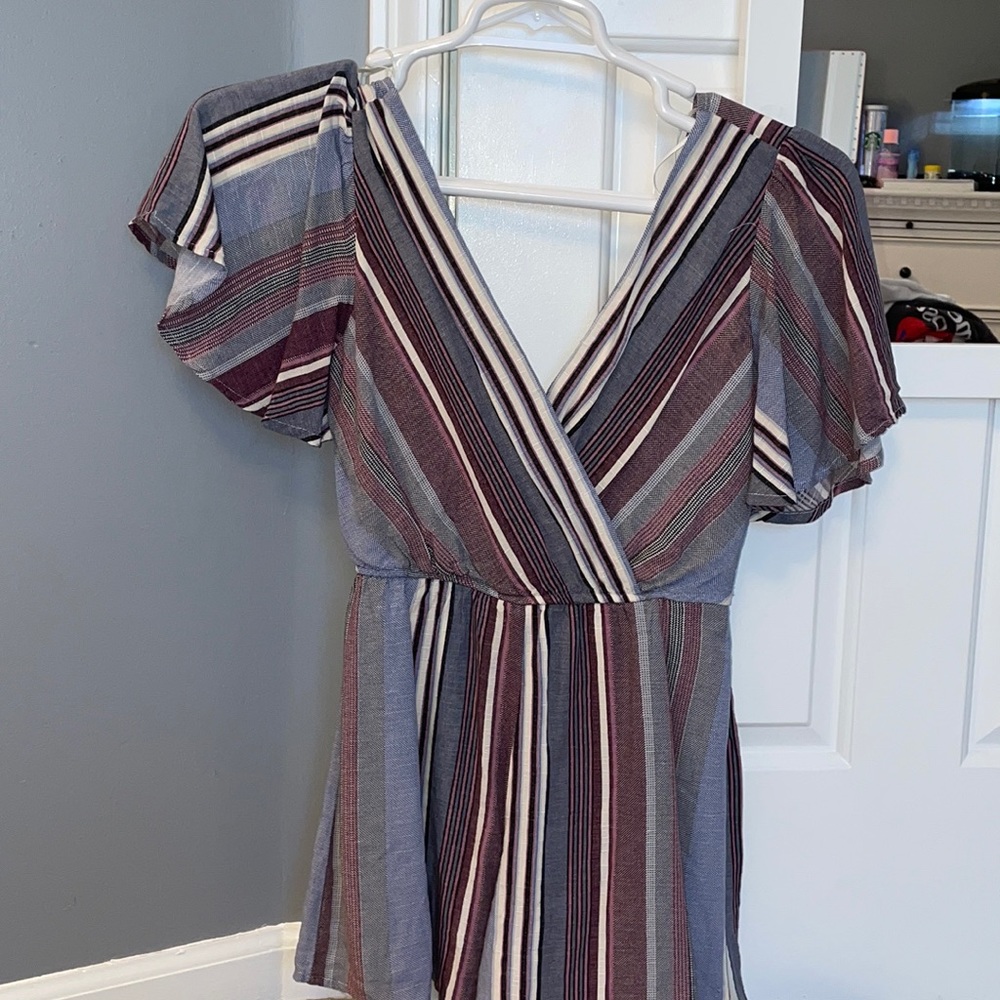 striped romper